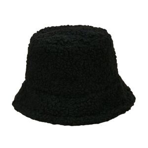 Black Fuzzy Bucket Hat